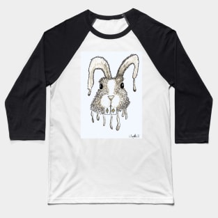 Lucky Rabbits Head Baseball T-Shirt